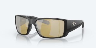 Costa Del Mar Blackfin PRO - Matte Black - Sunrise Silver Mirror Polarized Glass (580G)
