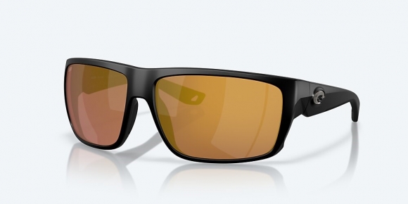 Costa Del Mar Fly Line - Matte Black - Gold Mirror Polarized Glass (580G)