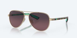 Costa Del Mar Peli - Brushed Gold - Rose Gradient Polarized Glass (580G)