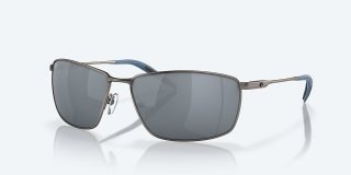 Costa Del Mar Turret - Matte Dark Gunmetal - Gray Silver Mirror Polarized Polycarbonate (580P)