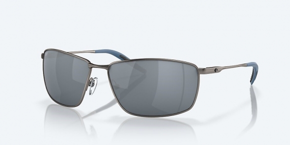 Costa Del Mar Turret - Matte Dark Gunmetal - Gray Silver Mirror Polarized Polycarbonate (580P)