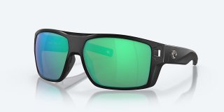Costa Del Mar Diego - Matte Black - Green Mirror Polarized Glass (580G)