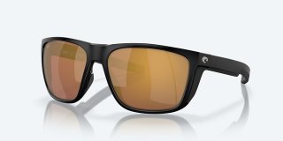 Costa Del Mar Ferg - Matte Black - Gold Mirror Polarized Glass (580G)