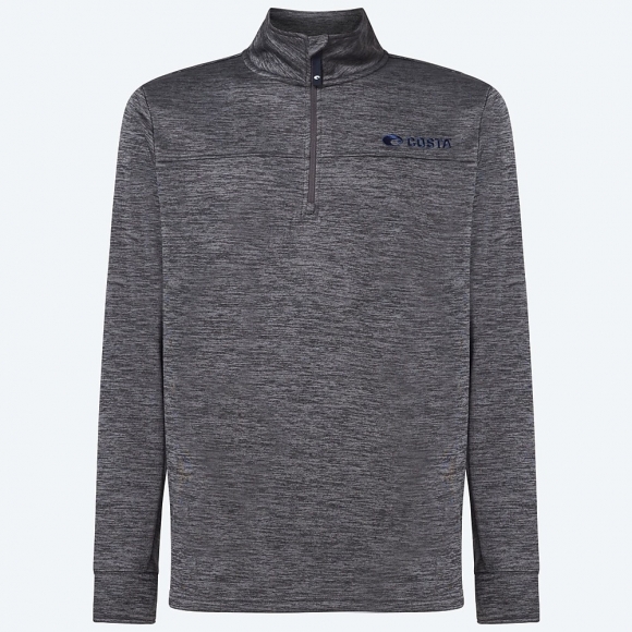 Costa Del Mar Harbor Quarter Zip - Black Heather