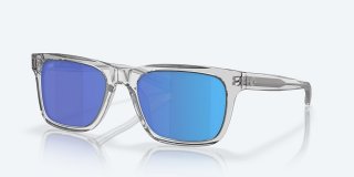 Costa Del Mar Tybee - Shiny Light Gray Crystal - Blue Mirror Polarized Glass (580G)