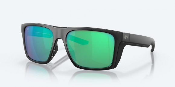 Costa Del Mar Lido - Matte Black - Green Mirror Polarized Glass (580G)