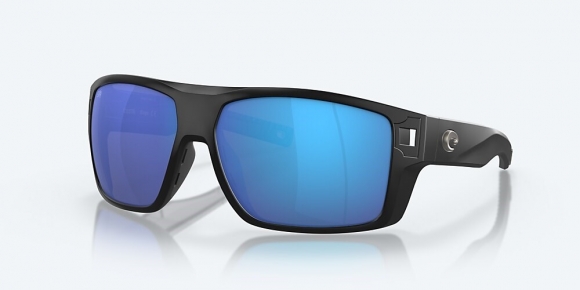 Costa Del Mar Diego - Matte Black - Blue Mirror Polarized Glass (580G)