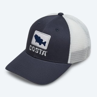 Costa Del Mar Bass Waves Trucker - Navy