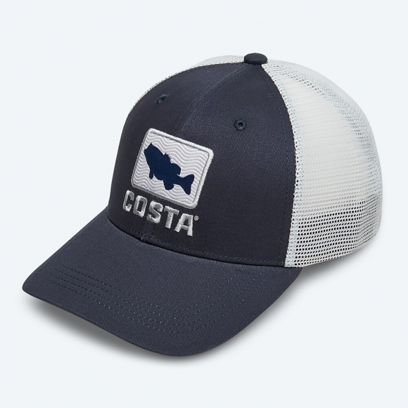 Costa Del Mar Bass Waves Trucker - Navy