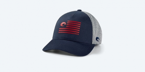 Costa Del Mar Pride Logo Trucker - Navy Heather