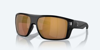 Costa Del Mar Diego - Matte Black - Gold Mirror Polarized Glass (580G)