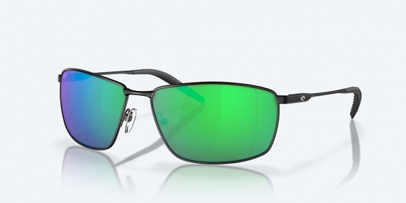 Costa Del Mar Turret - Matte Black - Green Mirror Polarized Polycarbonate (580P)