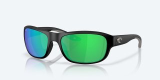 Costa Del Mar Clipperton - Matte Black - Green Mirror Polarized Polycarbonate (580P)