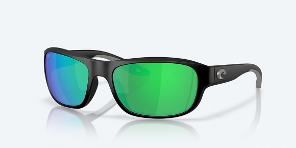 Costa Del Mar Clipperton - Matte Black - Green Mirror Polarized Polycarbonate (580P)