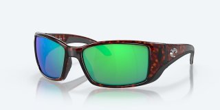 Costa Del Mar Blackfin - Tortoise - Green Mirror Polarized Polycarbonate (580P)
