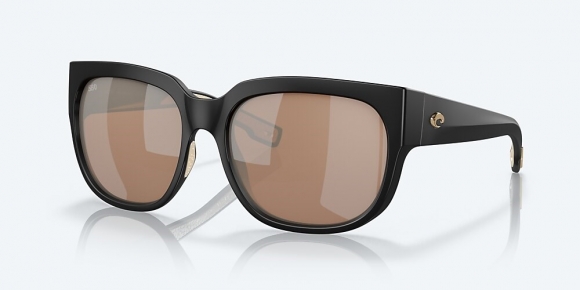 Costa Del Mar Waterwoman 2 - Matte Black - Copper Silver Mirror Polarized Glass (580G)