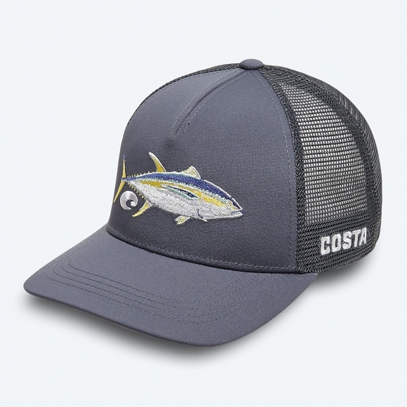 Costa Del Mar Tuna Stitched Trucker - Gray