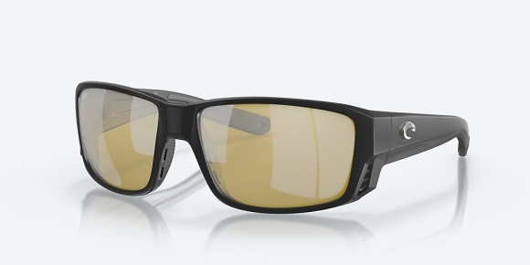 Costa Del Mar Tuna Alley PRO - Matte Black - Sunrise Silver Mirror Polarized Glass (580G)