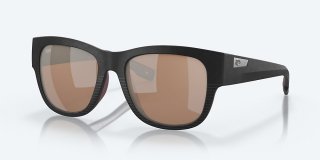 Costa Del Mar Caleta - Net Black - Copper Silver Mirror Polarized Glass (580G)