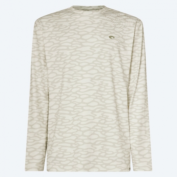 Costa Del Mar Ls Voyager Performance Shirt - Water Print White