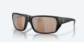 Costa Del Mar Tailfin - Matte Black - Copper Silver Mirror Polarized Glass (580G)