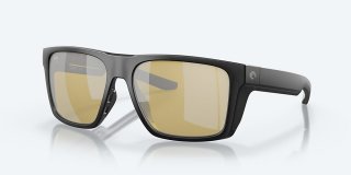 Costa Del Mar Lido - Matte Black - Sunrise Silver Mirror Polarized Glass (580G)
