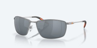 Costa Del Mar Turret - Matte Silver - Gray Silver Mirror Polarized Polycarbonate (580P)