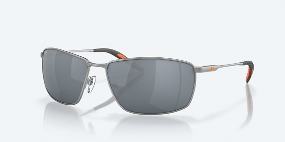 Costa Del Mar Turret - Matte Silver - Gray Silver Mirror Polarized Polycarbonate (580P)