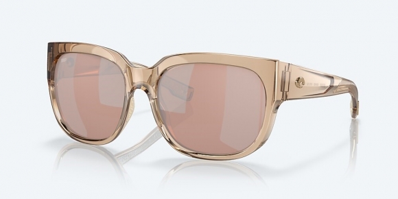 Costa Del Mar Waterwoman 2 - Shiny Blonde Crystal - Copper Silver Mirror Polarized Polycarbonate (580P)