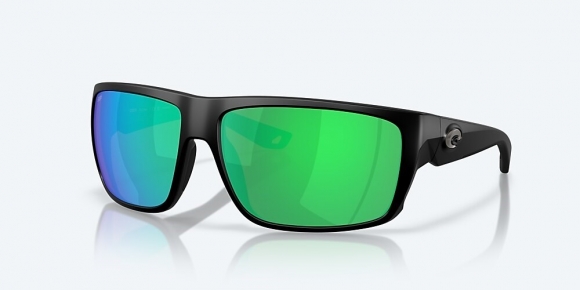 Costa Del Mar Fly Line - Matte Black - Green Mirror Polarized Polycarbonate (580P)