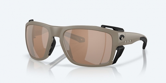Costa Del Mar King Tide 8 - Matte Sand - Copper Silver Mirror Polarized Glass (580G)