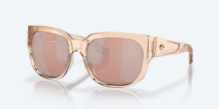 Costa Del Mar Waterwoman - Shiny Blonde Crystal - Copper Silver Mirror Polarized Polycarbonate (580P)
