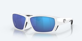 Costa Del Mar Tuna Alley - White - Blue Mirror Polarized Glass (580G)