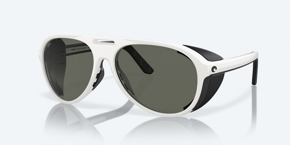 Costa Del Mar Grand Catalina - Hull White - Gray Polarized Glass (580G)