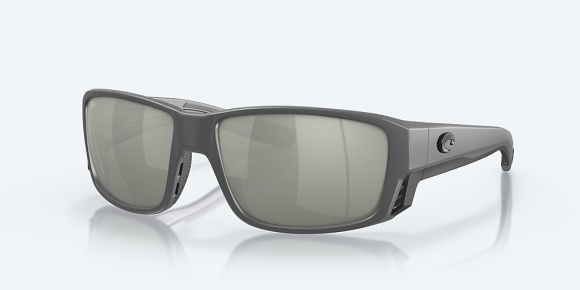 Costa Del Mar Tuna Alley PRO - Matte Gray - Gray Silver Mirror Polarized Glass (580G)