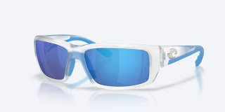 Costa Del Mar Fantail - Matte Clear - Blue Mirror Polarized Glass (580G)