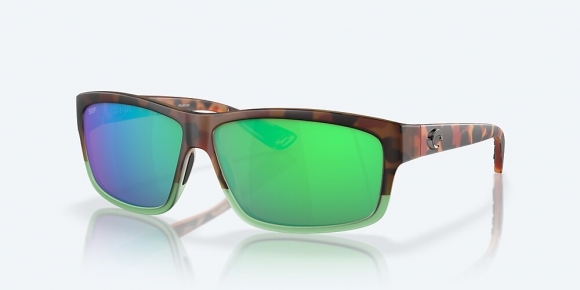 Costa Del Mar Cut - Matte Tortuga Fade - Green Mirror Polarized Polycarbonate (580P)