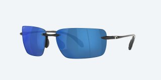 Costa Del Mar Gulf Shore - Shiny Black - Blue Mirror Polarized Polycarbonate (580P)