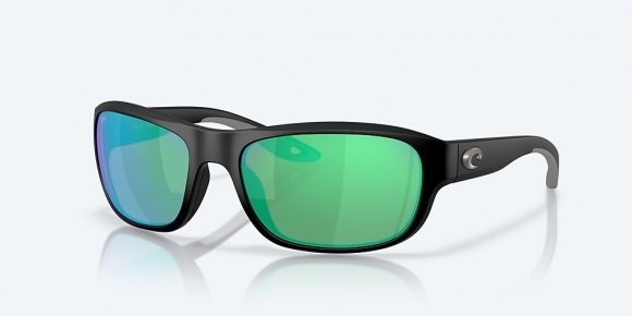 Costa Del Mar Clipperton - Matte Black - Green Mirror Polarized Glass (580G)