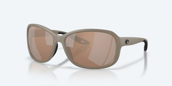 Costa Del Mar Seadrift - Matte Sand - Copper Silver Mirror Polarized Glass (580G)