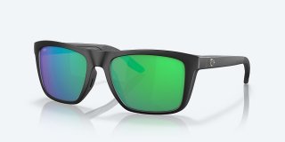 Costa Del Mar Mainsail - Matte Black - Green Mirror Polarized Polycarbonate (580P)