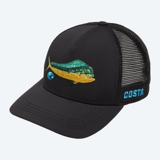Costa Del Mar Dorado Stitched Trucker - Black