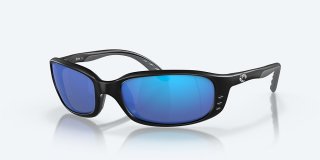 Costa Del Mar Brine - Matte Black - Blue Mirror Polarized Glass (580G)