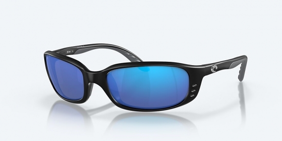 Costa Del Mar Brine - Matte Black - Blue Mirror Polarized Glass (580G)