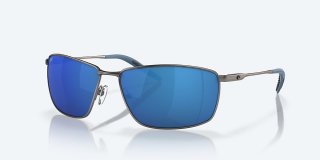 Costa Del Mar Turret - Matte Dark Gunmetal - Blue Mirror Polarized Polycarbonate (580P)