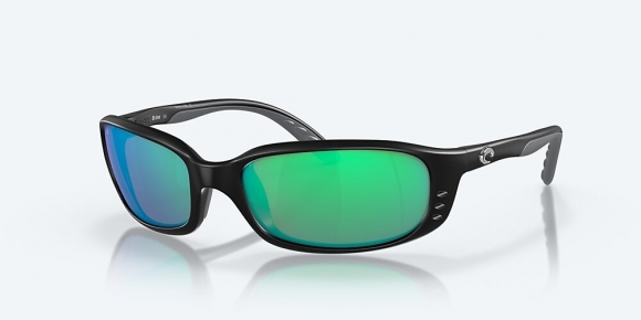 Costa Del Mar Brine - Matte Black - Green Mirror Polarized Glass (580G)