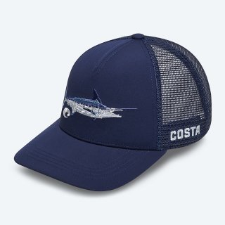 Costa Del Mar Marlin Stitched Trucker - Ice Blue