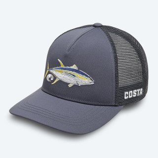 Costa Del Mar Tuna Stitched Trucker - Gray