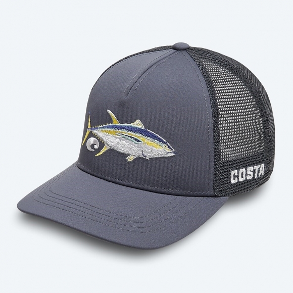 Costa Del Mar Tuna Stitched Trucker - Gray