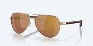 Costa Del Mar Peli - Brushed Gold - Gold Mirror Polarized Glass (580G)